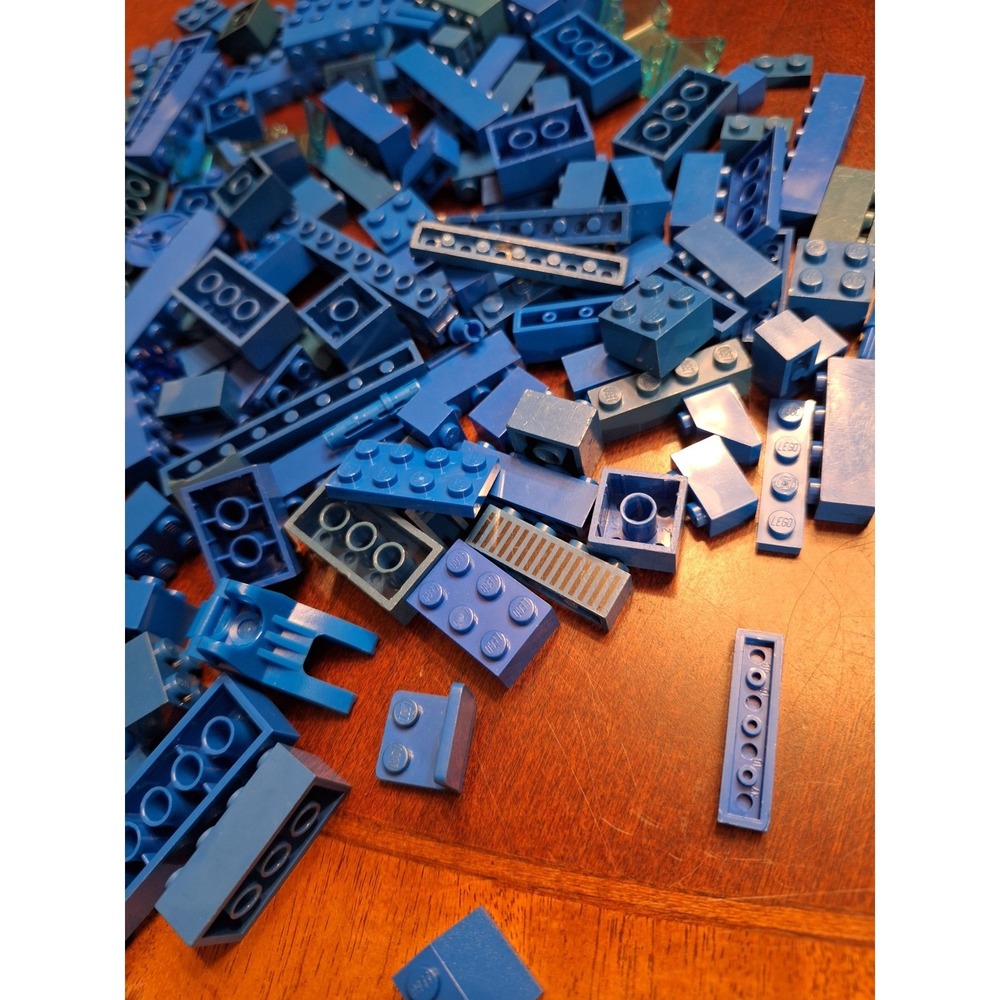 LEGO Blue Bulk Bricks and Parts 1/2 pound bag of Mixed Assorted Specialty Pieces - Picture 10 of 13